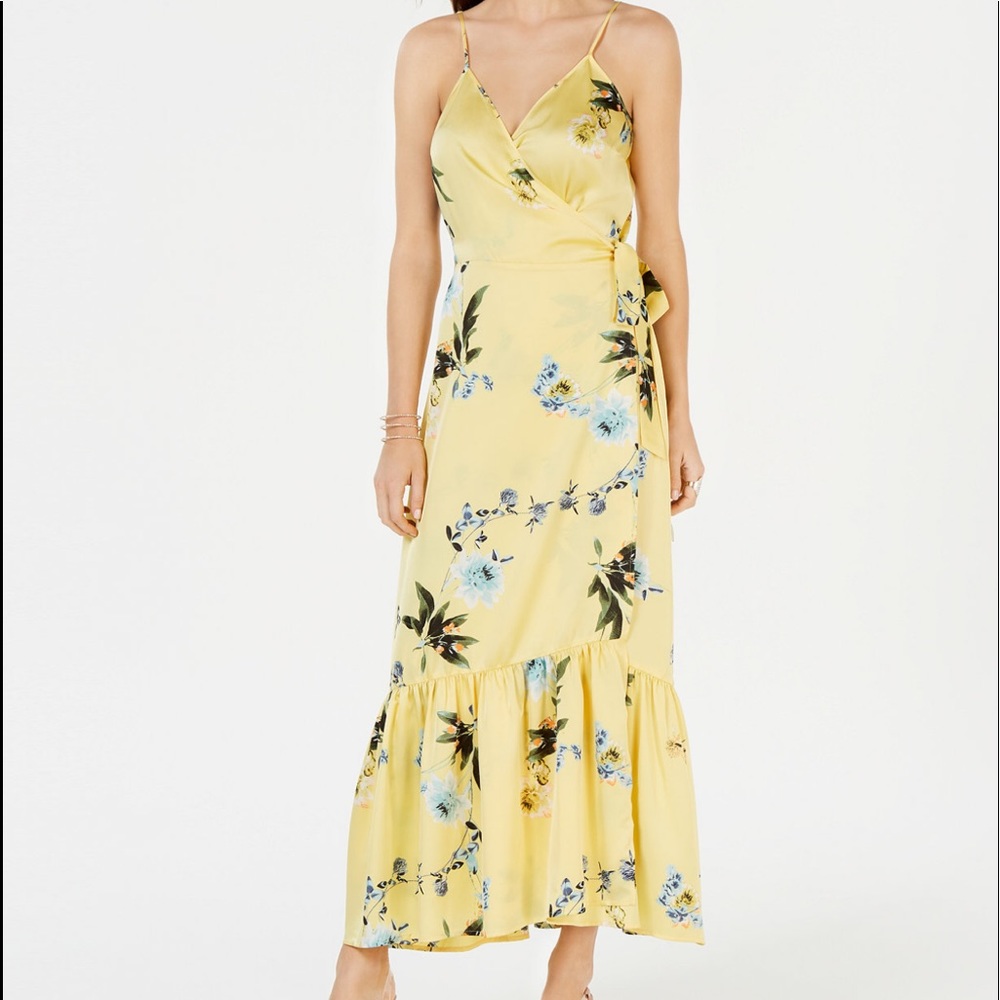 INC Ruffle Hem Wrap Dress 👗